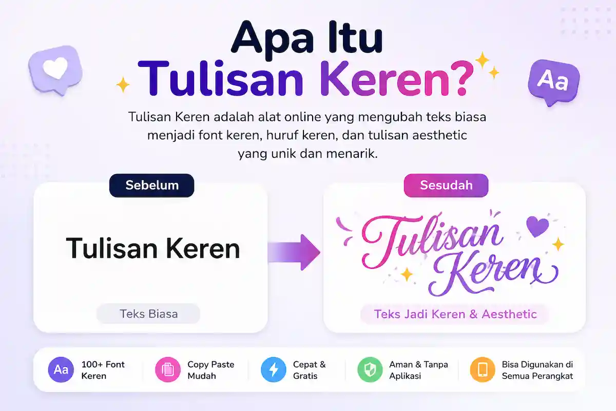 Tulisan Keren - Font Keren dan Huruf Keren Online Tulisan Keren dengan font keren dan huruf keren untuk Instagram, TikTok, WhatsApp dan Free Fire